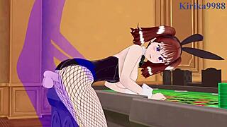 diane and elizabeth liones in bunny outfits fuck intensely in this seven deadly sins hentai creampie scene