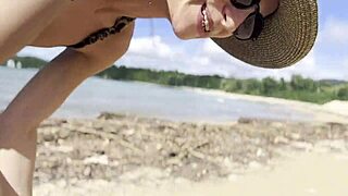 Cleaning natural beach at Pacific Ocean 🌊