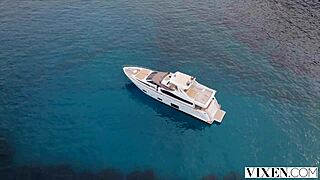 Eve Sweet and Agatha Vega share cock after daring heist