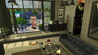 Крепкие парни в Sims 4 занимаются потным гей-сексом 😏