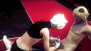 Wow, alan the femboy gives handjob and blowjob in yaoi!