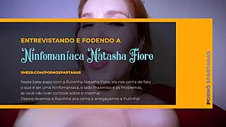 Entrevistando e FODENDO a Natasha Fiore com aquele MONSTER COCK no cu