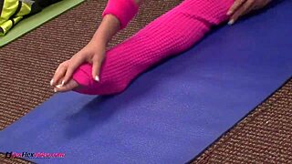 Flexible Stepsister B Stretched and Deepthroated by Athletic Trainer's Monster Cock