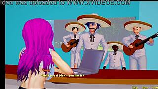 The caretaker continues his duties.