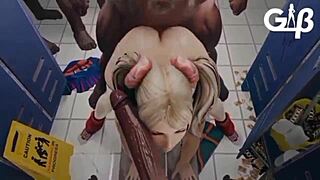 animated compilation of hot girlfriend scenes with steamy blowjob action