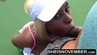 Hd msnovember gets her cute ebony face painted by huge cock with facial, gripping large natural breasts and nipples 😍