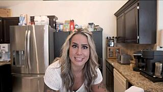 My hot blonde aunt shows me wild sex tricks