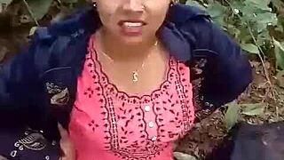 i can't believe she got her pussy red in jungle