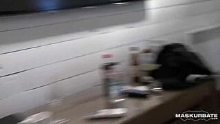 Uncut footage of a muscular performer interacting with a straight stripper on Maskurbate.