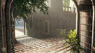 Damn, banging hot and hard in the castle tower now!