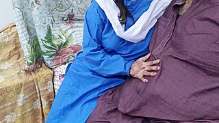 Indian schoolgirl gets her stepdad's big cock in class