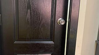 Stepsister Brushing Teeth In Shorts With Big Ass Bent Over