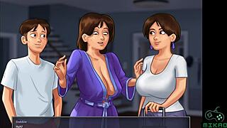 Steamy MILF and aunt action in Summertime Saga episode 45