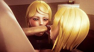 fucked the twins from nier automata in 3d hentai anime orgy