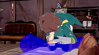 Kazuma's Intense Blowjob Ecstasy