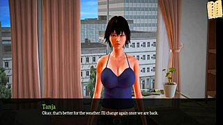 In this cartoon, the milf asks, Want to see my big tits and ass with a monster cock in erotic sex?