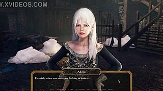 Damn, banging hot and hard in the castle tower now!