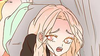 Guy Slaps Sister's Ass, Fingers Pussy in Hentai Parody.