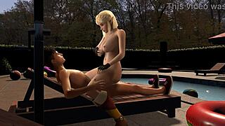Princess Zelda having wild sex by the pool, so hot! 🔥