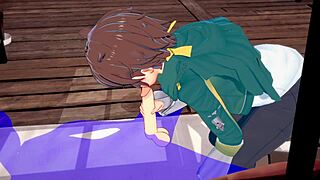 Kazuma's Intense Blowjob Ecstasy