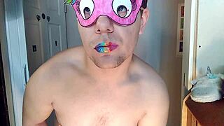 The unicorn celebrates gay pride in a vibrant parade