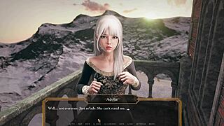 Damn, banging hot and hard in the castle tower now!