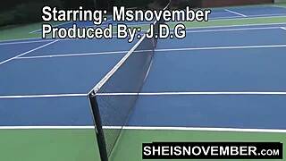 Hd msnovember gets her cute ebony face painted by huge cock with facial, gripping large natural breasts and nipples 😍