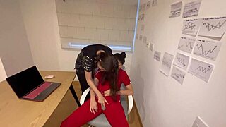 colombian student tricks professor into lesbian fingering in office