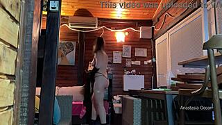 I met delivery guy naked, he asked to touch my boobs, and I let him... oops