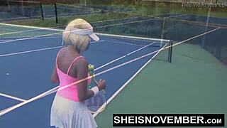 Hd msnovember gets her cute ebony face painted by huge cock with facial, gripping large natural breasts and nipples 😍