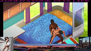 Jonnystone meeting latina model in interracial monster cock anime hentai cartoon