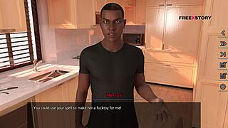 Can Alex resist shaking his dick watching landlady's nude yoga?