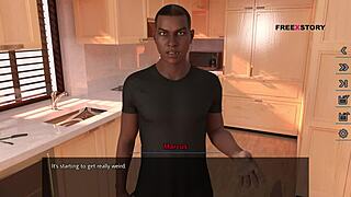 Can Alex resist shaking his dick watching landlady's nude yoga?