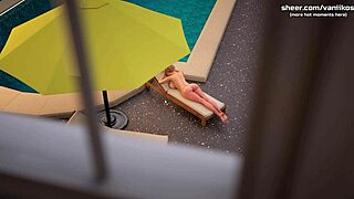 How does step nephew dare to finish inside step aunty in Milfy City?