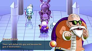 Vados Shows Huge Boobs To Master Roshi