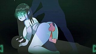 Wow, Watch Ella Get Fucked By Kathulu In This Halloween Threesome!