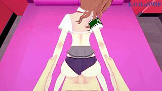 Kuroko Shirai and Mikoto Misaka intense sex in a certain scientific railgun pov hentai