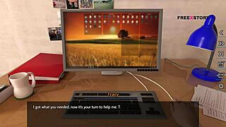 Can Alex resist shaking his dick watching landlady's nude yoga?