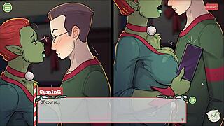 I discovered Claus's secret Xmas surprise with the boss's huge cock.