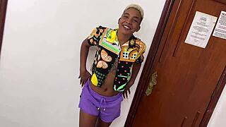 Slut Rebeca Olew Screams While Fucking Two Guys in Hotel Cum Bath.