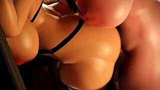 in the tavern, a futanari with a massive cock fucks a female in this 3d hentai scene by jcmnva