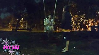 My Friends Took Me To The Square For Exciting Public Flashing Adventures.