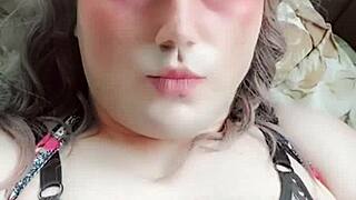 Blue Dress Crossdresser Slut Rides Me Wild. Big Butt Twink Femboy Shemale Turns Me On! 😍