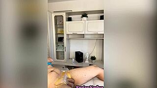 Sugarnadya WAXES Client’s PENIS and ANUS Smooth in Close-Up Reality Scene.