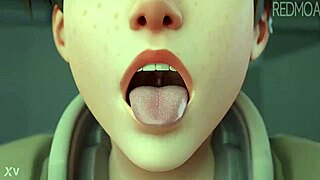 Will Tracer Swallow That Cum in This Cartoon?