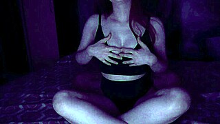 neighbors enjoy big bouncing breasts on bed