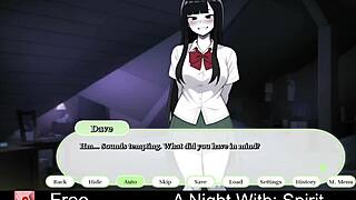Intense Roleplay Night With Spirit In Anime Hentai Dating Game