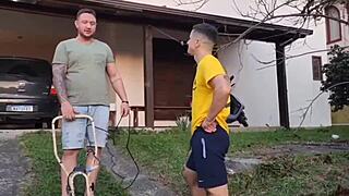 gave it to my husband’s friend while he was cutting grass outside lol 😜