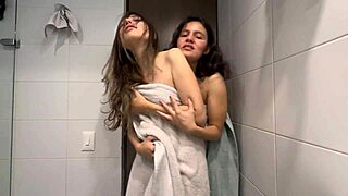 Damn! My husband’s cooking while his stepsister joins me in the shower!