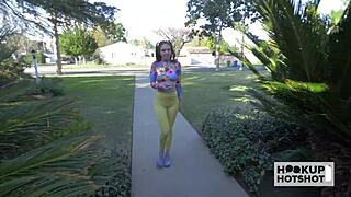 fit brunette hailey worn out after intense hard banging! 💦